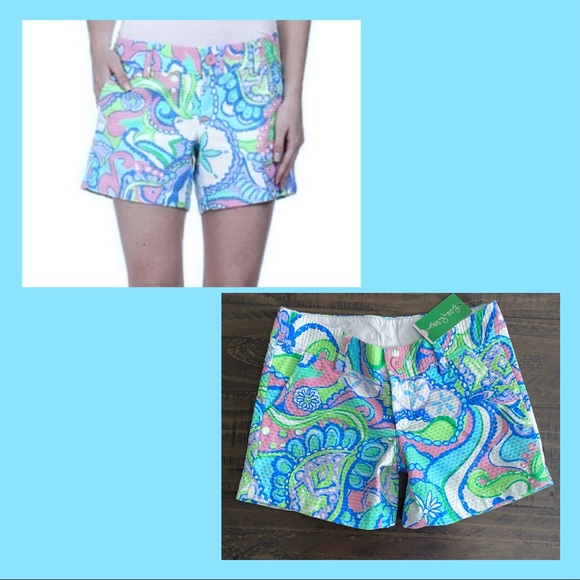 New Lilly Pulitzer Conch Republic 5” Callahan Shorts Size 00 - Picture 3 of 16
